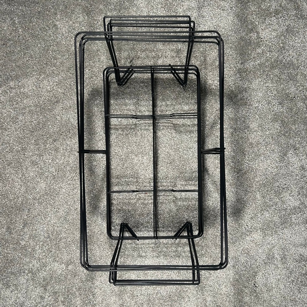 Black Wire Chafing Dish Racks Set of 4 Buffet Catering Food Warmer Stands - Picture 2 of 6